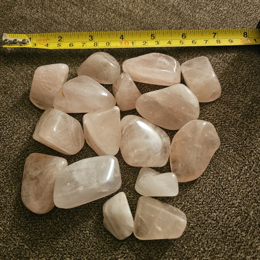 Lot of Rose Quartz Tumbles Crystal Stone Rock
